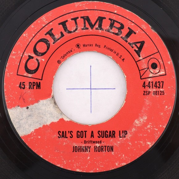 Johnny Horton – Johnny Reb / Sal's Got A Sugar Lip - 45 rpm Vinyl 7" Record 1959 - Picture 4 of 6